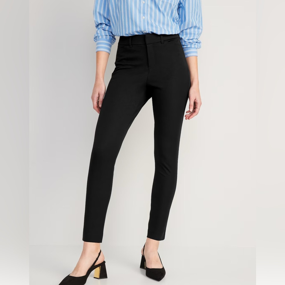 Old Navy Pixie High-Waisted Skinny Ankle Pants, Black